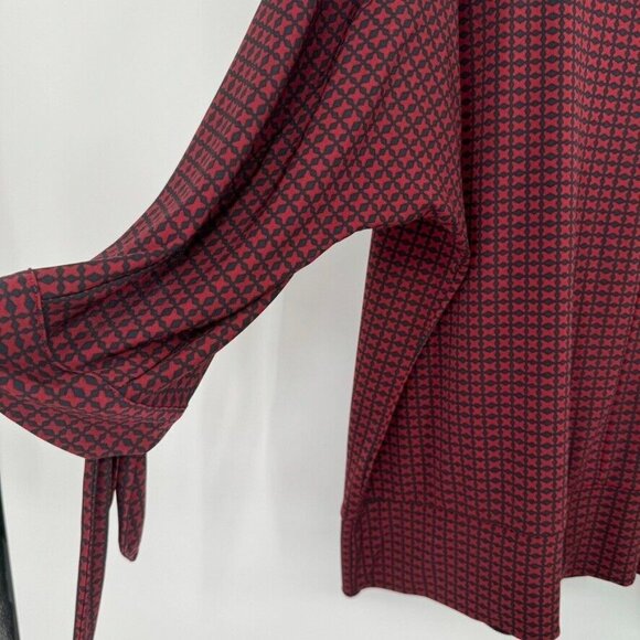 The limited woman's knit shirt top open sleeve red pattern size 1X plus - Picture 10 of 10